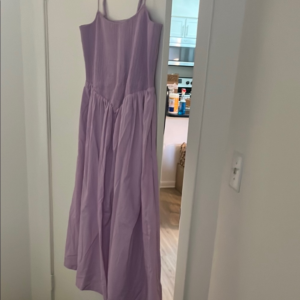 Light pink Spaghetti Strap long Dress